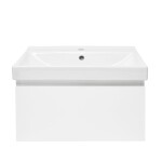Koupelnová skříňka s umyvadlem SAT B-WAY 59x30x45 cm bílá lesk BWAY60WU1 BWAY60WU1