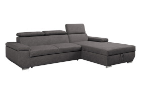 Sedací souprava Lars Provedení: Pravá varianta, látka: Logan Graphite