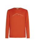 Pánské merino tričko s dlouhým rukávem ICEBREAKER Mens 150 Tech Lite LS Tee Rain Ridge, Agate velikost: L