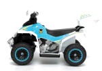 Mamido Dětská elektrická čtyřkolka Policie Race bílá