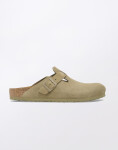 Birkenstock Boston Suede Leather Faded Khaki 41