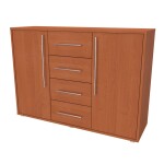 Nábytek Mikulík Komoda ELITE M - hl. 43 cm ROZMĚR: (š/v/h) 120 x 86 x 43 cm