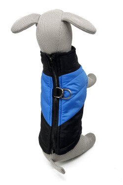 Turbo obleček pro psa na zip Barva: Modrá, Délka zad (cm): 21, Obvod hrudníku: 32 - 36 cm