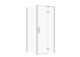 CERSANIT - SET C100 Sprchový kout Larga, pravý, 90x80x195, chrom, čiré sklo S601-302