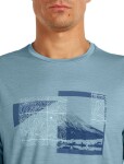 ICEBREAKER Mens Mer 150 Tech Lite LS Tee Peak Bal, Flint Blue velikost: L