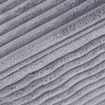 PLUSH NEST PLUSH NEST Dětská polohovatelná lenoška Prémiový šedý manšestr 145 × 35 × 45 cm