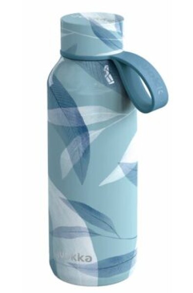 Quokka Nerezová termoláhev s poutkem Solid blue wind 510 ml (Q40182)