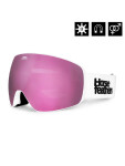 Horsefeathers SCOUT white/mirror pink pánské brýle na snowboard