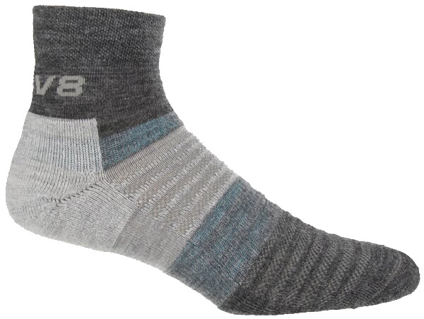 Inov-8 Merino Mid Sock grey melange - Inov-8 Běžecké ponožky INOV8 MERINO MID SOCK - šedá Velikost textilu: XL