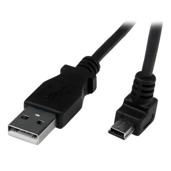 StarTech USB-A - Mini USB-B černá / Lomený kabel / 2 m (USBAMB2MD)