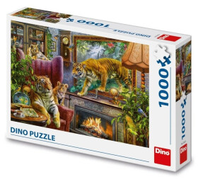 Puzzle Z obrazu: Tygři 1000 dílků