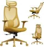 SENSE7 Moyo žlutá / Kancelářské ergonomické křeslo / nosnost 150 kg (5902659848048)