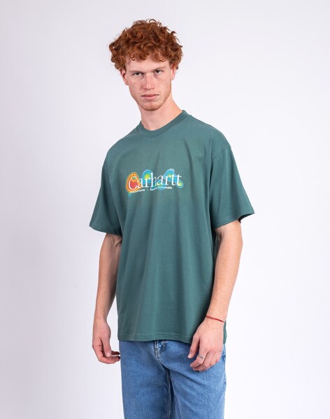 Tričko Carhartt WIP S/S Experiential T-Shirt Silver Pine
