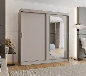 Šatní skříň Abi Lucy Rozměry: 200 cm, Barva korpusu + barva dveří: Kašmír + Kašmír