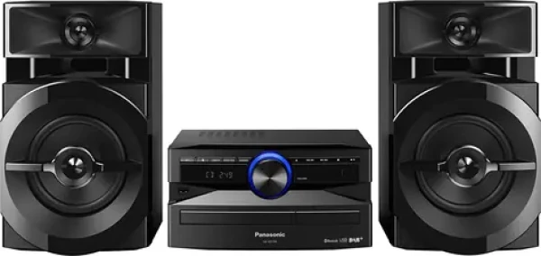 Panasonic SC-UX104EG-K černá / Stereo přijímač / 300W / FM / DAB+ / Bluetooth / CD / USB / 3.5mm (SC-UX104EG-K)
