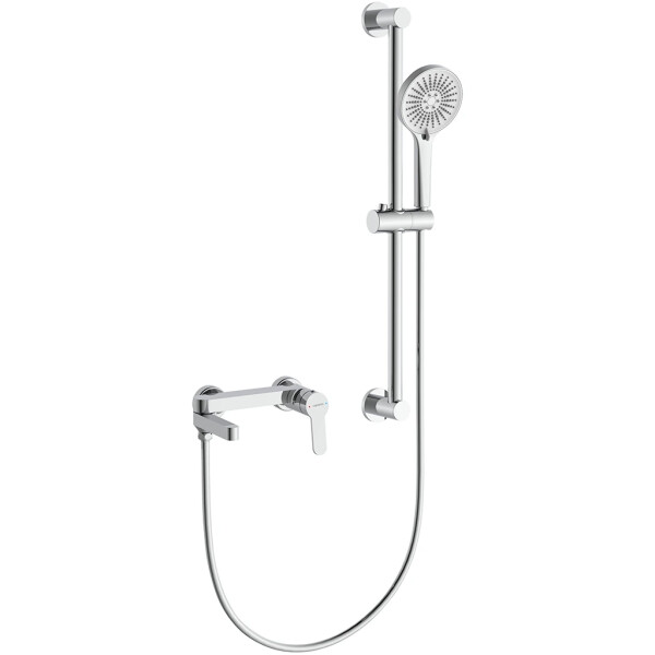 CERANO - Vanová nástěnná baterie Velea s příslušenstvím - chrom CER-605269