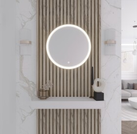 Zrcadlo Orandiu Rozměry: 60 cm, Varianta: Osvětlení L