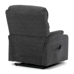 Polohovací křeslo, elektrické kabelové ovládání, šedá, látka, TV-S8348 GREY2