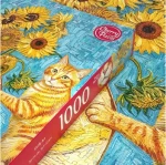 CHERRY PAZZI Puzzle Kočka a umění