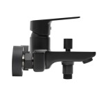 Vanová baterie SAT Cube Way bez sprchového setu 150 mm černá matná CU222C CU222C