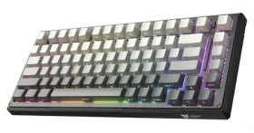 Onikuma G83 černá / Herní klávesnice / Bluetooth 5.0 / 2,4 GHz / USB-C / RGB / Hot-swap (G83 (black))