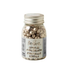 Decora čokoládové mini lentilky stříbrné (80 g)