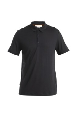 ICEBREAKER Mens Merino 150 Tech Lite III SS Polo, Black velikost: XXL