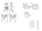 GROHE - Rapid SLX Set předstěnové instalace, klozetu, sedátka SoftClose a tlačítka Arena Cosmopolitan S, Cool Sunrise SANI11BB4115