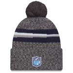 New Era Pánská zimní čepice Tennessee Titans NFL Gray 2023 Sideline Sport Knit