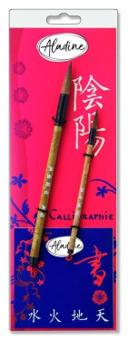 Kaligrafické štětce Aladine na čínskou kaligrafii 2 ks