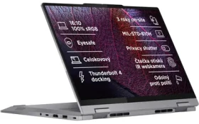 Lenovo ThinkBook 14 2v1 G5 IAU šedá / 14" WUXGA / Intel Core Ultra7 255U 2.0GHz / 32GB / 1TB SSD / Intel / W11P (21SQ0015CK)