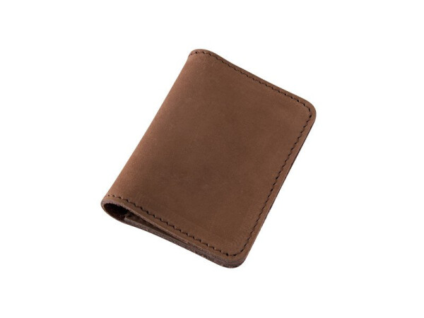 Kožené pouzdro na karty doklady hnědé nubuk