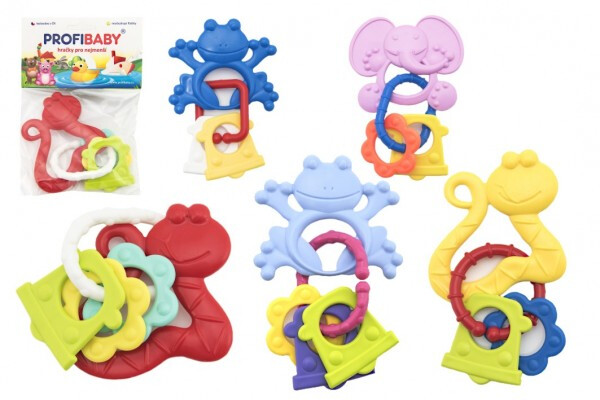 Gumové kousátko + přívěsky 12cm 5 druhy v sáčku 0m+ - Haribo