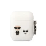 Karl Lagerfeld and Choupette Liquid Silicone Apple AirPods 1/2 KLACA2SILKCW