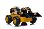 Mamido Dětský elektrický nakladač CAR-26A žlutý | 4x4 | RC 2.4Ghz | EKO kůže | 12V10Ah
