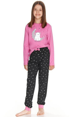 Dívčí pyžamo Suzan růžové medvědem růžová