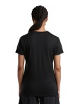 ICEBREAKER Wmns Merino 150 Tech Lite SS Tee IBStitchlin, Black velikost: L