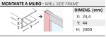 HOPA - Sprchové dveře DECO N2B - Barva rámu - Hliník ossidato, Rozměr A - 80 cm, Výplň - Čiré bezpečnostní sklo - 6 mm BDE452348103