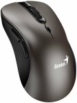 GENIUS Ergo 8100S titanová / Bezdrátová myš / 1600 DPI / 2.4 GHz USB-A dongle / 1x AA (31030040402)