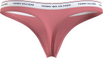 Dámské tanga PACK UW0UW04894 0R6 růžovo-zelené Tommy Hilfiger