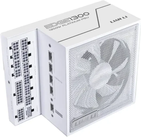 Lian Li EDGE EG1300 80 PLUS Platinum bílá / ATX 3.1 / 1300W / 80PLUS Platinum / Aktivní PFC / modulární (EG1300 WHITE)