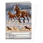 Sešit A5, 10 listů, typ 512 Wild horses