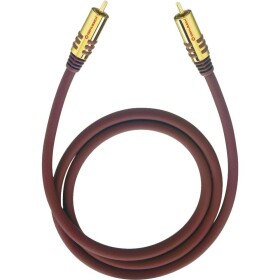 Cinch audio kabel [1x cinch zástrčka - 1x cinch zástrčka] 3.00 m bordó pozlacené kontakty Oehlbach NF Sub - Oehlbach NF SUB 300 - 3m