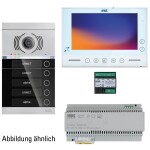 Bellcome Advanced 7 Video-Kit 1 Familie kabelový domovní video telefon kompletní sada, 8dílná, černá, VKA.P1F3.T7S9.BLB0