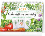 NOTIQUE Měsíční plánovací kalendář se semínky 2027, 30 x 21 cm