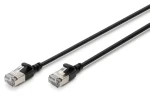 Digitus Cat6A Slim černá / Síťový kabel / F/FTP / RJ-45 / 5 m / 10 Gbit/s (DK-1632-A-050S-BL)