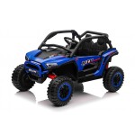 Mamido Elektrické autíčko Buggy UTV KCK 4x4 modré 24V | 800W | 50 kg | EVA | LED | 2,4Ghz | ECO kůže