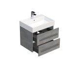 Koupelnová skříňka s umyvadlem SAT Cube Way 60x53x46 cm beton mat CUBE46602BESAT CUBE46602BESAT