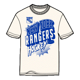 Outerstuff Dětské tričko New York Rangers NHL Action Comics Ss Tee Velikost: Dětské S (6 - 8 let)