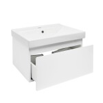 Koupelnová skříňka s umyvadlem SAT B-WAY 59x30x45 cm bílá lesk BWAY60WU1 BWAY60WU1